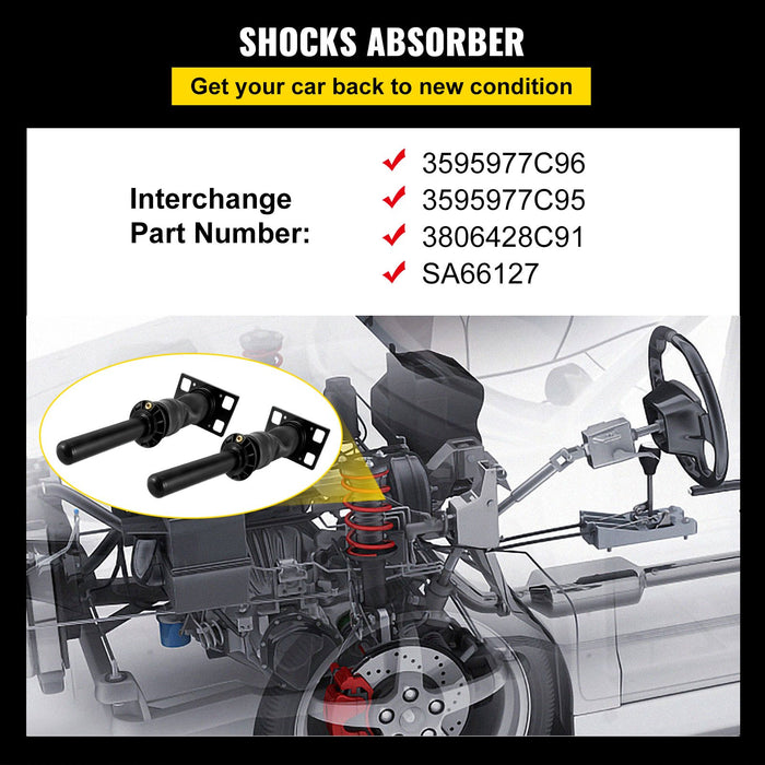 2PCS Cab Shock Absorber for International Prostar 2008+ 3595977C95 3595977C96