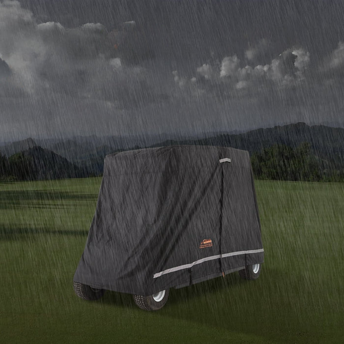 4 Passenger Golf Cart Cover 600D Polyester Full Cover Universal Fits for Most Brand Club Car Covers