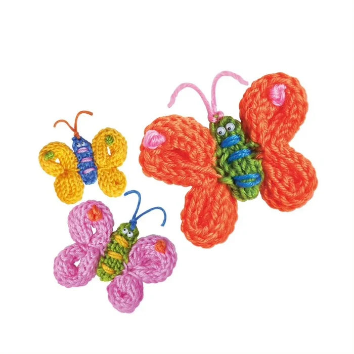4M - Little Craft Spool Knit Butterflies Kit