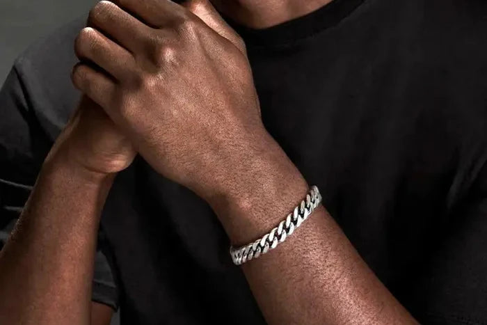 8mm Flat Cuban Link Bracelet