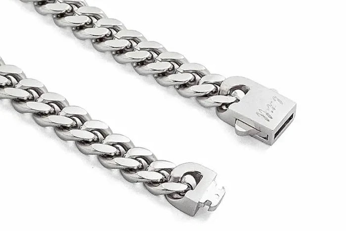 8mm Flat Cuban Link Bracelet