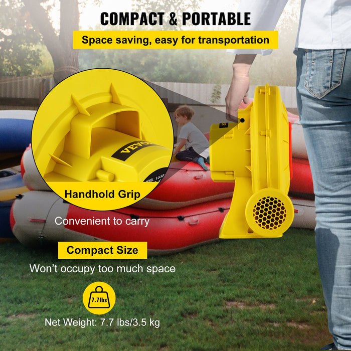 Air Blower Pump Fan 450W 0.6HP for Inflatable Bounce House Bouncy