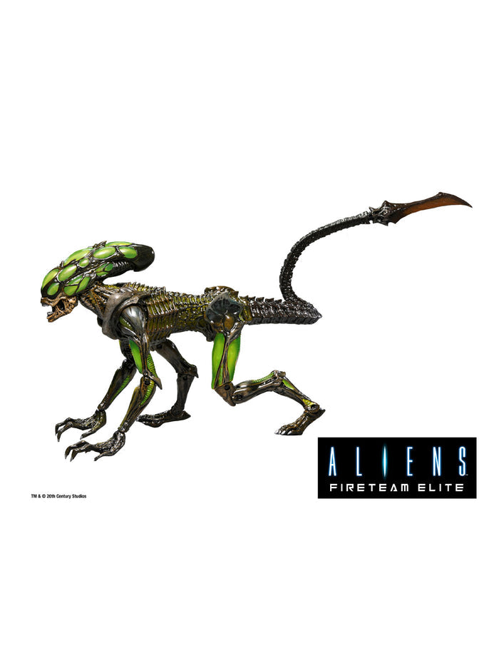 Aliens Fireteam Elite Burster Action Figure 7” Scale with Bendable Tail Black