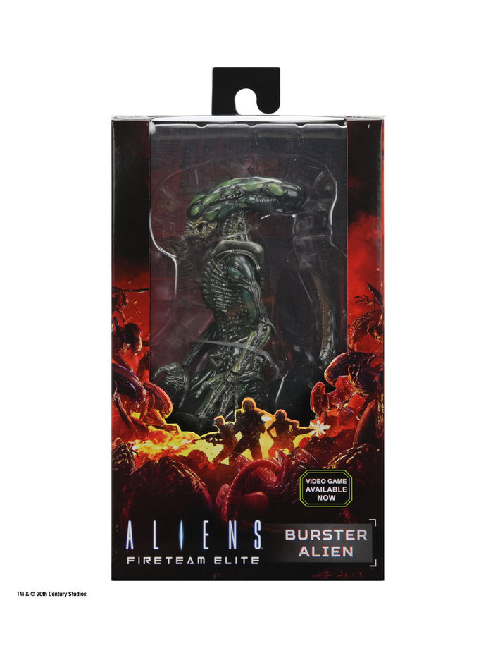 Aliens Fireteam Elite Burster Action Figure 7” Scale with Bendable Tail Black