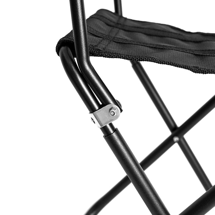 HYPERANGER Aluminum Portable Folding Camp Chair-Black