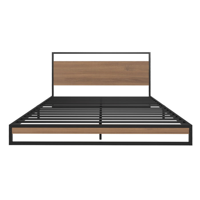 Artiss Bed Frame Queen Size Metal Frame DANE with Mattress
