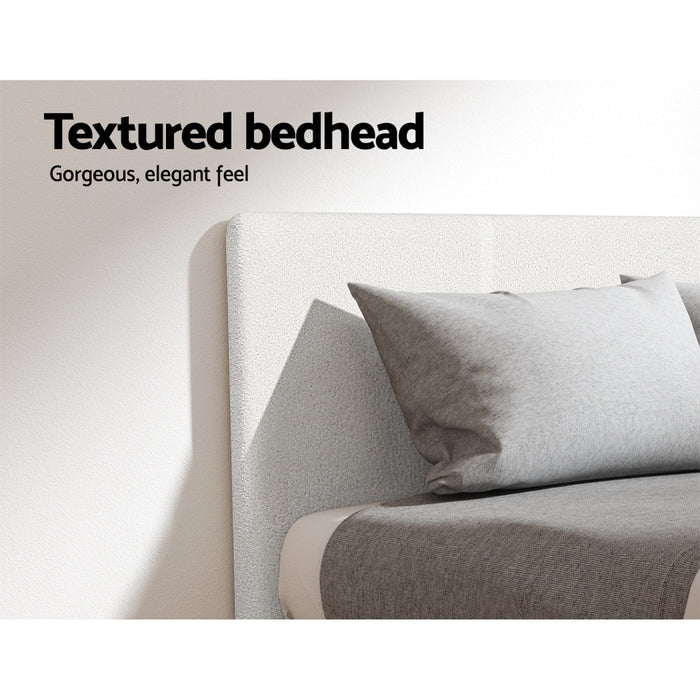 Artiss Bed Single Bed Frame Mattress Bundle Platform Headboard Medium Firm Hybrid White