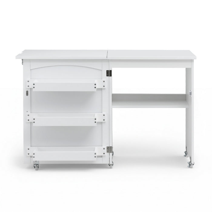 Artiss Folding Sewing Machine Desk Multi-functional Rolling Work Table Craft Station