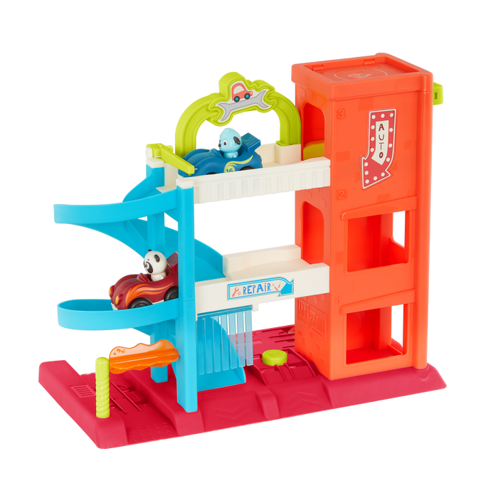 Car garage playset.