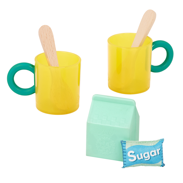 Toy coffee maker set.