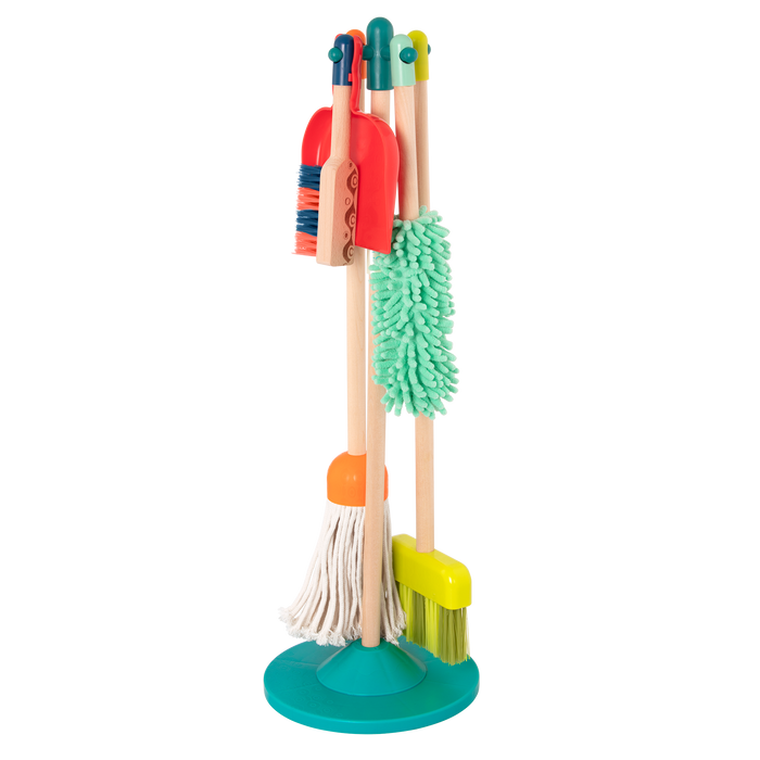 Wooden cleaning toys.