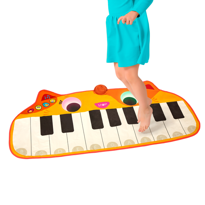 Cat floor piano.