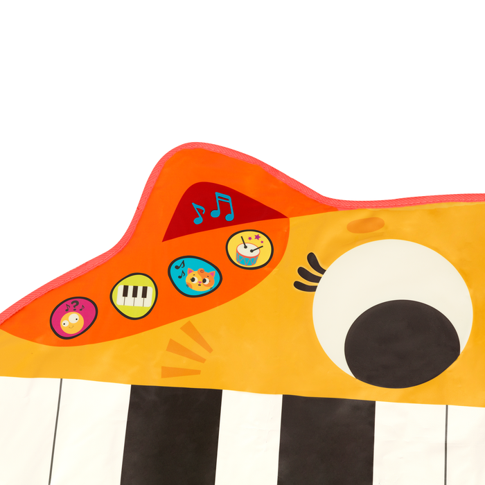 Cat floor piano.