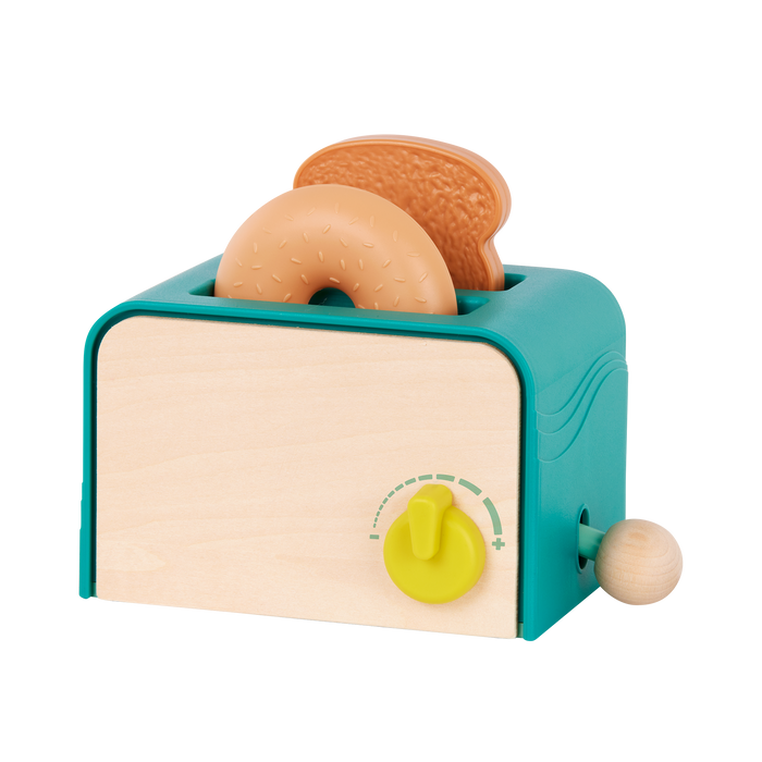 Mini chef pretend food playset breakfast toaster for toddlers