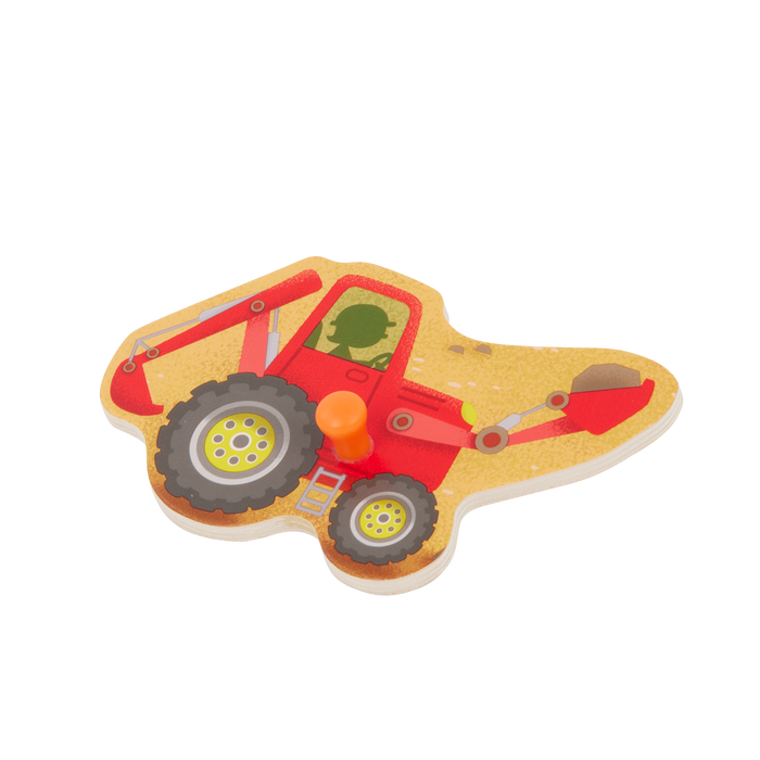 Wooden peg puzzles for toddlers trucks cars construction