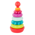 Rainbow stacking rings teether rattles