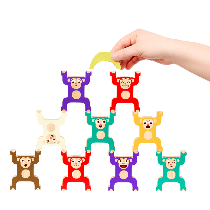 Battat - Wooden Stacking Monkeys