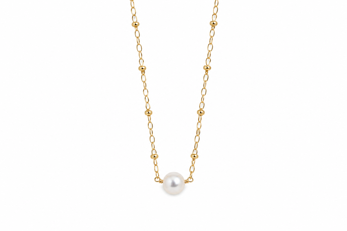 Beaded Pearl Necklace