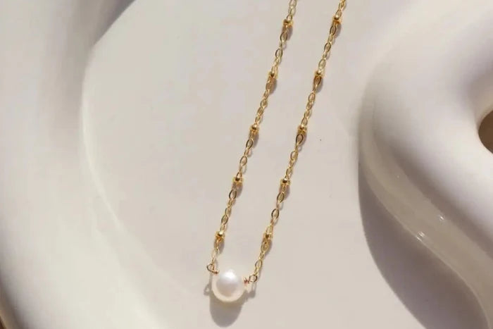 Beaded Pearl Necklace