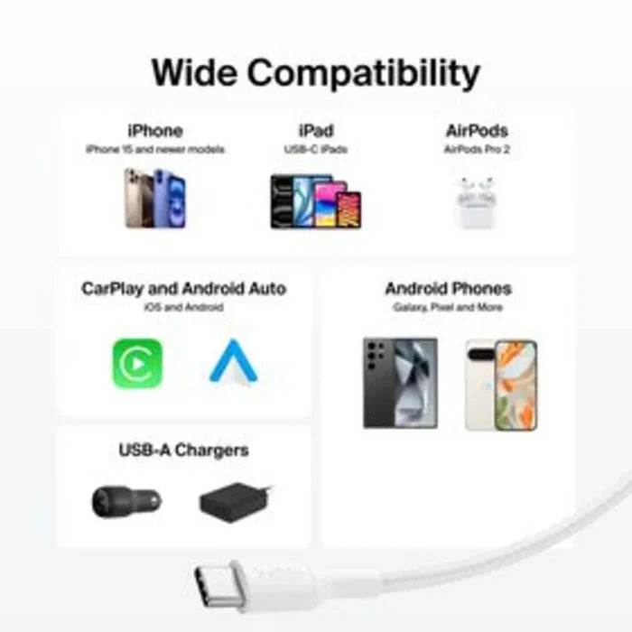 Belkin Boost Charge Pro USB-A to C -2m Braided Cable