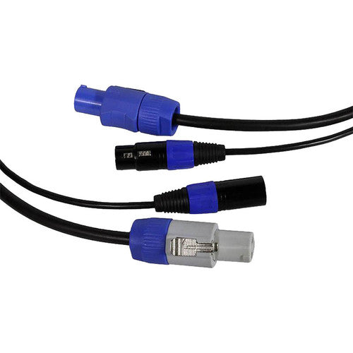 Blizzard Cool Cable powerCON & DMX 5-Pin Combo Cable (10') - Voice and Video Sales
