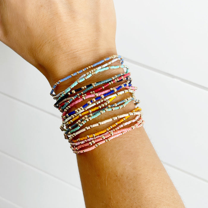Bohemian Glass Beaded Bracelet