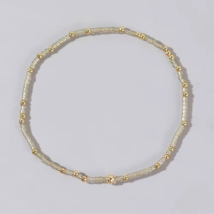 Bohemian Glass Beaded Bracelet