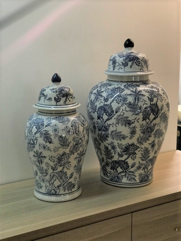 Chinoiserie Medium Porcelain Ginger Jar 45cm Chinese Style Home Decor
