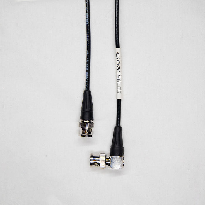 CineCables On-Camera 12G SDI Cable (Right Angle to Straight) - Voice and Video Sales