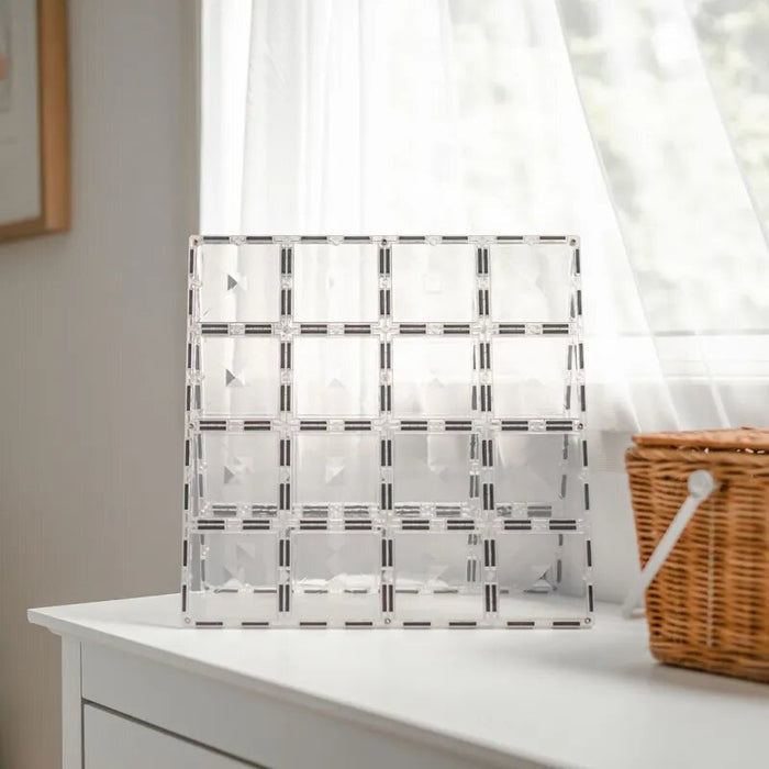 Connetix - 2 Piece Base Plate Pack - Clear