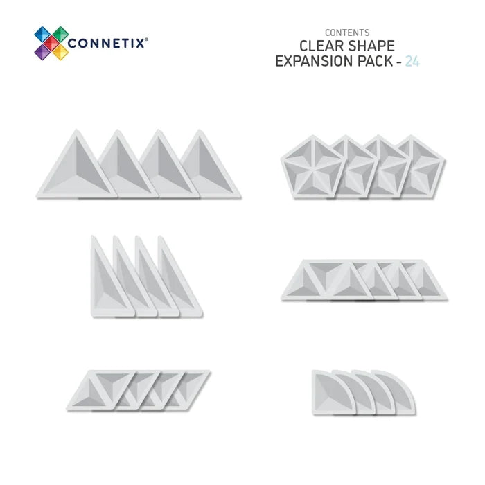 Connetix - Clear Shape Expansion 24pcs