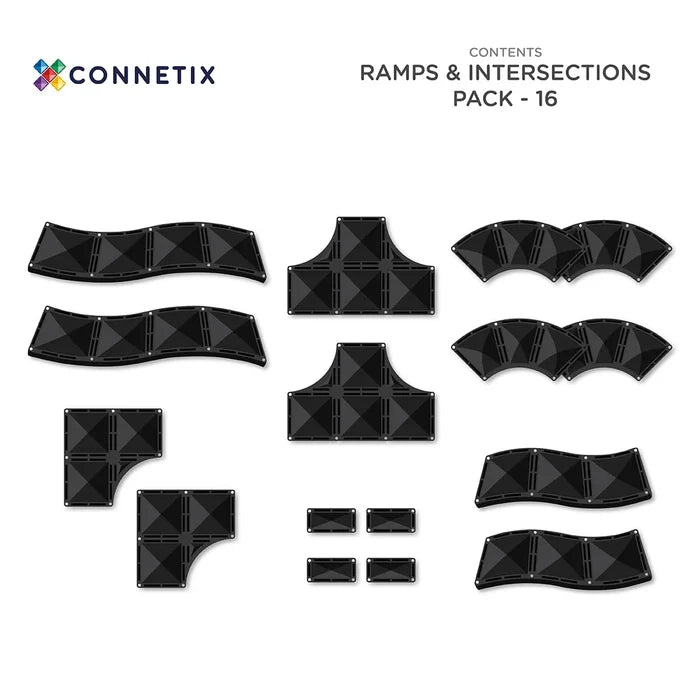 Connetix - Ramps & Intersections Pack 16pc
