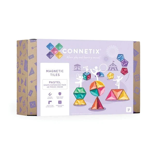 Connetix - Shape Expansion Pack - Pastel - 48 Piece
