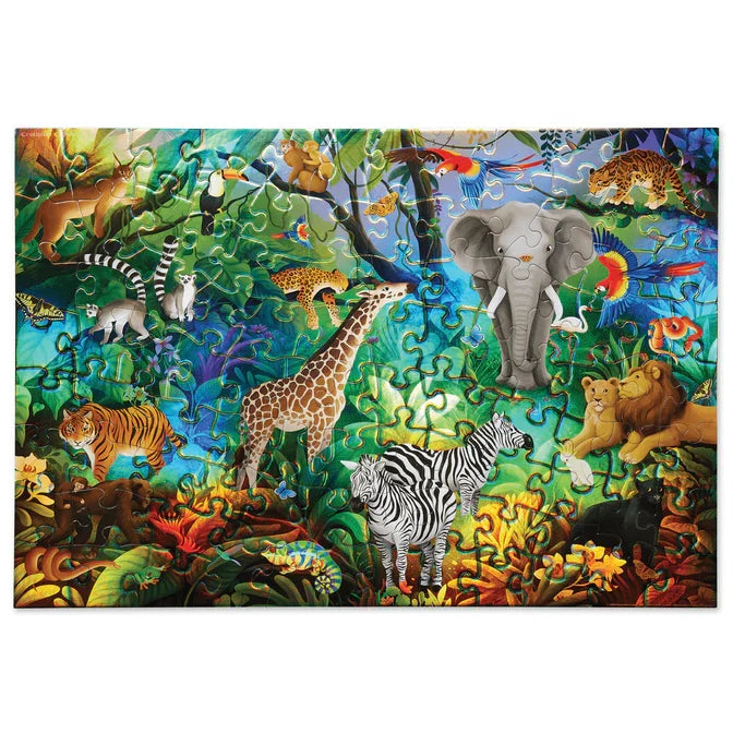 Crocodile Creek - Holographic Puzzle 100pc Jungle Paradise