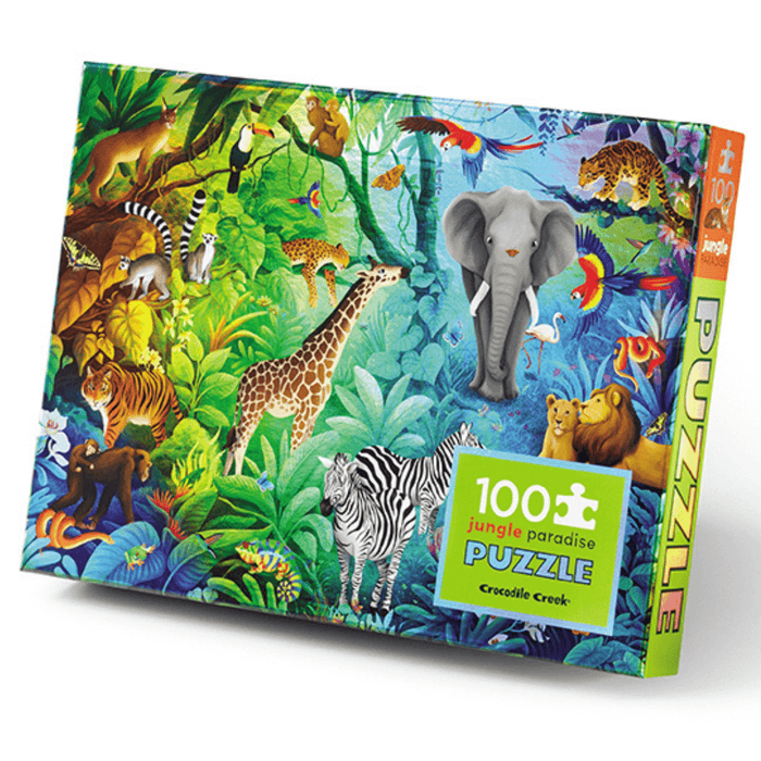 Crocodile Creek - Puzzle Holographic 100pcs - Jungle Paradise