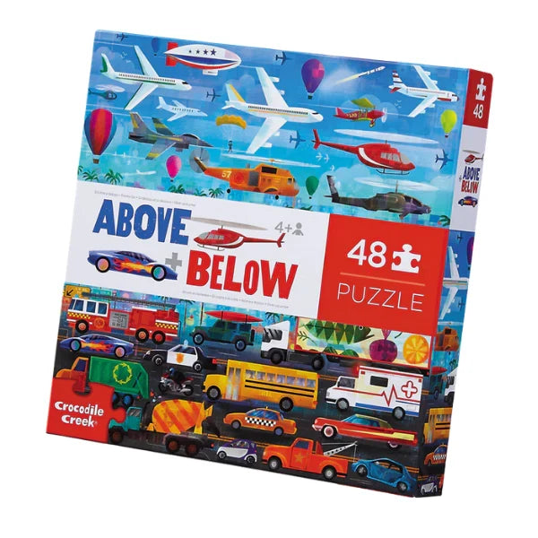 Crocodile Creek - Puzzle 48pcs - Above & Below Things That Go