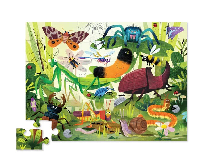 Crocodile Creek - Puzzle Floor 36pcs Backyard Bugs