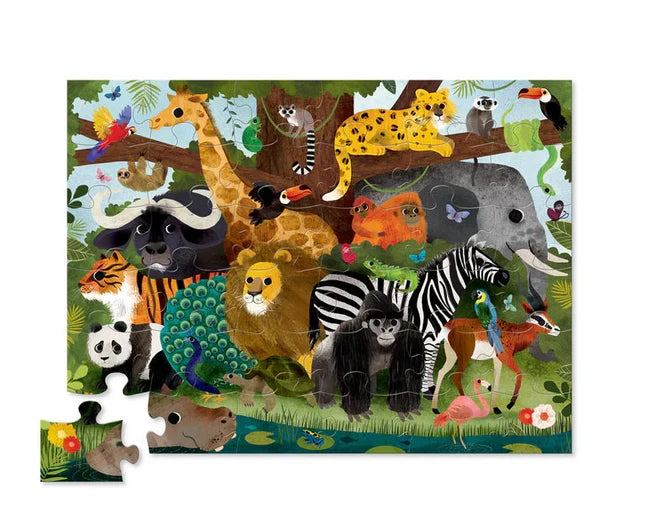 Crocodile Creek - Puzzle Floor 36pcs Jungle Friends