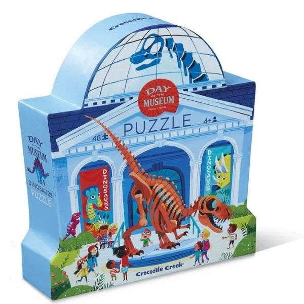 Crocodile Creek - Puzzle 48pcs - Day At The Museum Dinosaur