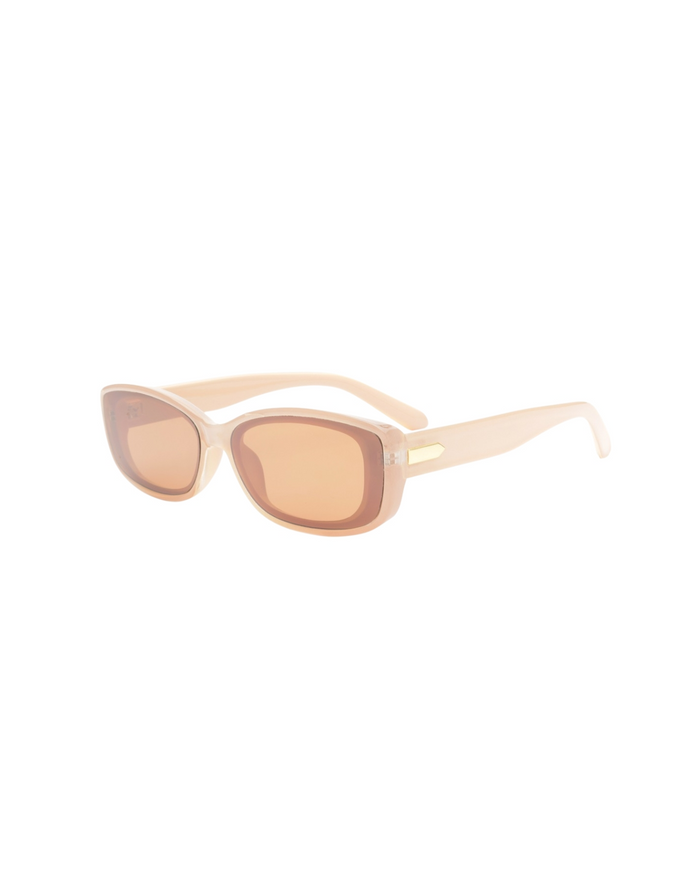 Brown sunglasses with gold details