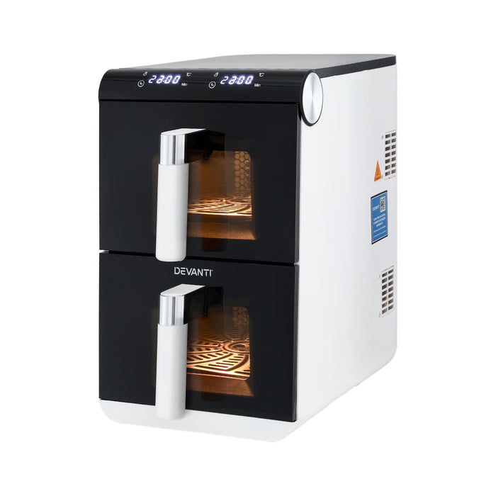 Devanti Air Fryer Oven 11L Dual Zone Fryers