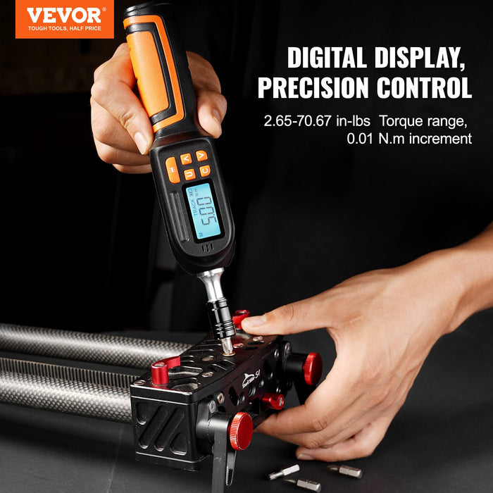 Digital Torque Screwdriver 1/4" 2.65-70.67in/lb 0.01N.m Increment