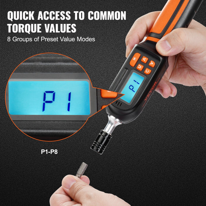 Digital Torque Screwdriver 1/4" 2.65-70.67in/lb 0.01N.m Increment