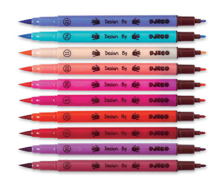 Djeco - Princess 10 Felt Brushes