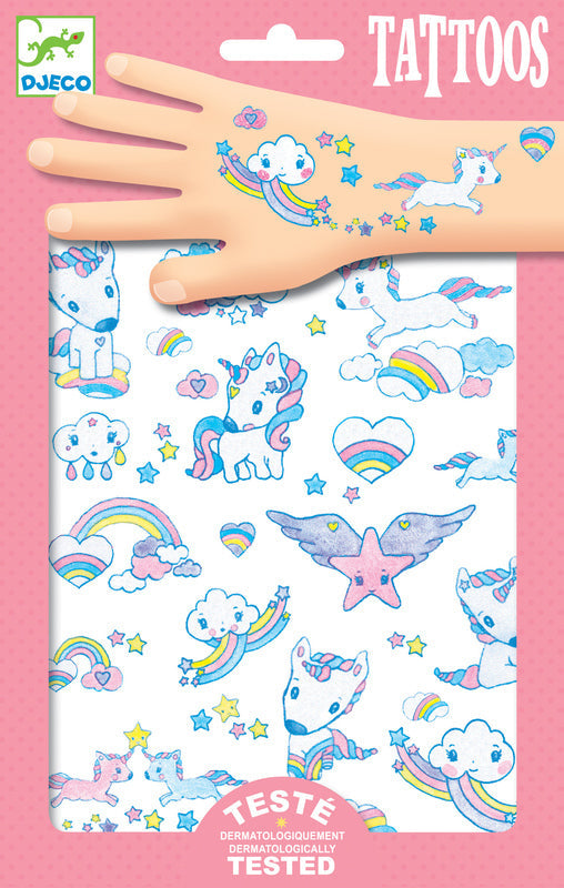 Djeco - 50+ Unicorns Tattoos