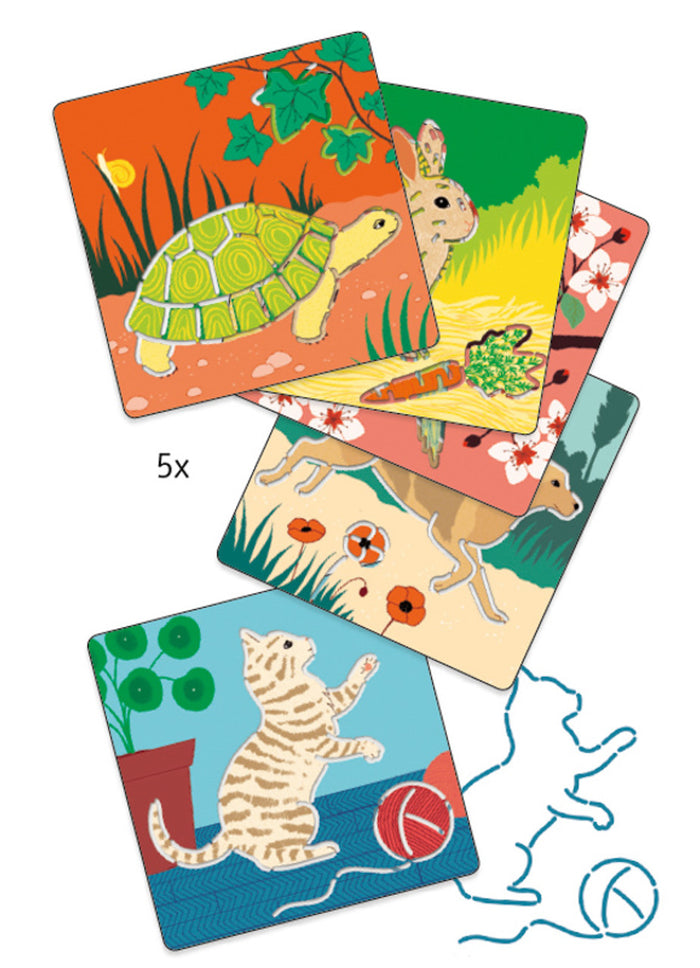 Djeco - Cute Companions Stencils