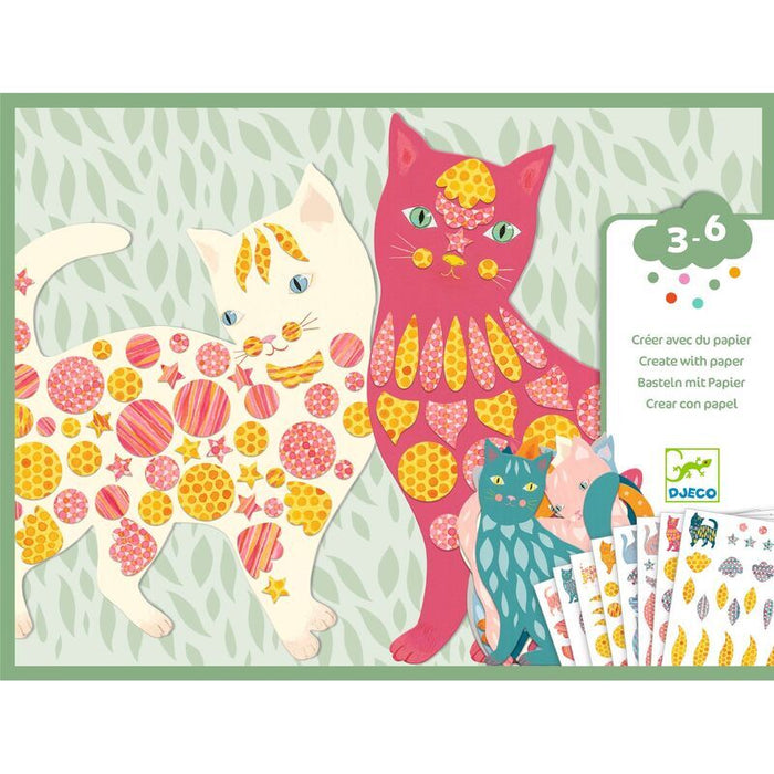 Djeco - Elodie's Cute cats Create with Paper Craft