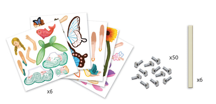 Djeco - Fairies Paper Puppets