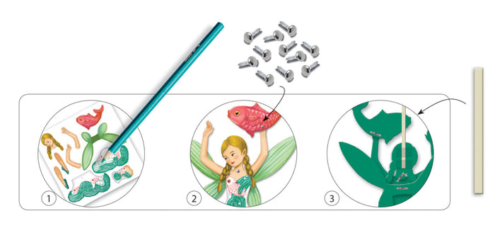 Djeco - Fairies Paper Puppets