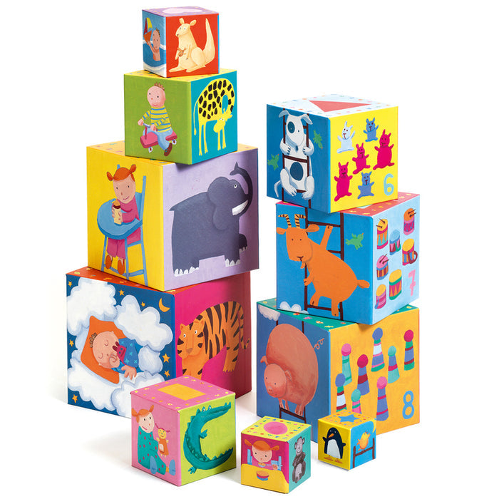 Djeco - Funny Stacking Blocks